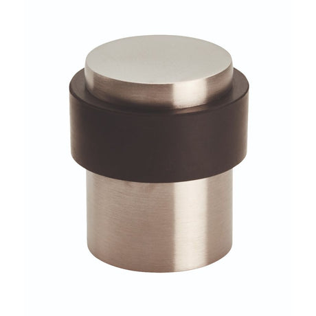 This is an image of Eurospec - Steelworx Floor Mounted Pedestal Door Stops - Satin Stainless Steel available to order from T.H Wiggans Architectural Ironmongery in Kendal, quick delivery and discounted prices.