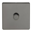 This is an image showing Eurolite Concealed 6mm 1 Gang Dimmer - Black Nickel (With Black Trim) ecbn1dled available to order from T.H. Wiggans Ironmongery in Kendal, quick delivery and discounted prices.