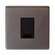 This is an image showing Eurolite Concealed 6mm Telephone Master - Black Nickel (With Black Trim) ecbn1mb available to order from T.H. Wiggans Ironmongery in Kendal, quick delivery and discounted prices.