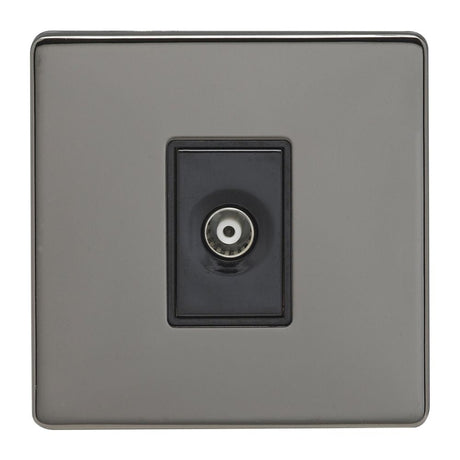 This is an image showing Eurolite Concealed 6mm TV - Black Nickel (With Black Trim) ecbn1tvb available to order from T.H. Wiggans Ironmongery in Kendal, quick delivery and discounted prices.