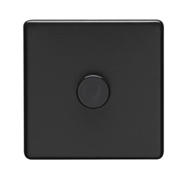 This is an image showing Eurolite Concealed 3mm 1 Gang Dimmer - Matt Black (With Black Trim) ecmb1dled available to order from T.H. Wiggans Ironmongery in Kendal, quick delivery and discounted prices.
