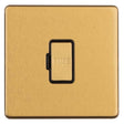 This is an image showing Eurolite Concealed 3mm 13Amp Un-Switched Fuse Spur - Satin Brass ecsbuswfb available to order from T.H. Wiggans Ironmongery in Kendal, quick delivery and discounted prices.