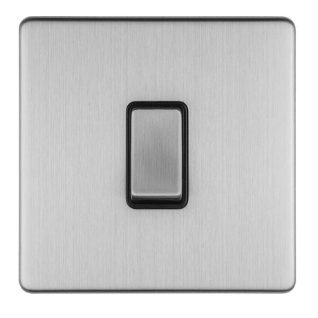 This is an image showing Eurolite Concealed 3mm 1 Gang Intermediate Switch - Stainless Steel (With matching Trim) ecssintb available to order from T.H. Wiggans Ironmongery in Kendal, quick delivery and discounted prices.