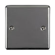 This is an image showing Eurolite Enhance Decorative Single Blank Plate - Black Nickel en1bbn available to order from T.H. Wiggans Ironmongery in Kendal, quick delivery and discounted prices.