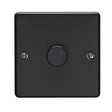 This is an image showing Eurolite Enhance Decorative 1 Gang Dimmer - Matt Black en1dledmbb available to order from T.H. Wiggans Ironmongery in Kendal, quick delivery and discounted prices.
