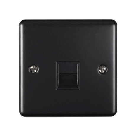 This is an image showing Eurolite Enhance Decorative Telephone Slave - Matt Black (With Black Trim) en1slmbb available to order from T.H. Wiggans Ironmongery in Kendal, quick delivery and discounted prices.