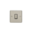 This is an image showing Eurolite Enhance Decorative 1 Gang Switch - Satin Stainless Steel (With Black Trim) en1swssb available to order from T.H. Wiggans Ironmongery in Kendal, quick delivery and discounted prices.