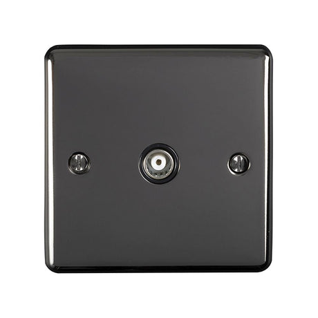 This is an image showing Eurolite Enhance Decorative TV - Black Nickel (With Black Trim) en1tvbnb available to order from T.H. Wiggans Ironmongery in Kendal, quick delivery and discounted prices.