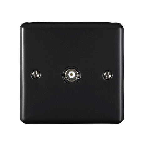 This is an image showing Eurolite Enhance Decorative TV - Matt Black (With Black Trim) en1tvmbb available to order from T.H. Wiggans Ironmongery in Kendal, quick delivery and discounted prices.