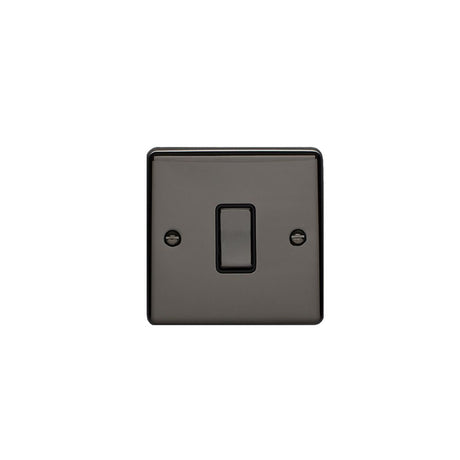 This is an image showing Eurolite Enhance Decorative 20Amp Switch - Black Nickel (With Black Trim) en20aswbnb available to order from T.H. Wiggans Ironmongery in Kendal, quick delivery and discounted prices.