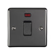 This is an image showing Eurolite Enhance Decorative 20Amp Switch with Neon Indicator - Black Nickel (With Black Trim) en20aswnbnb available to order from T.H. Wiggans Ironmongery in Kendal, quick delivery and discounted prices.
