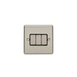 This is an image showing Eurolite Enhance Decorative 3 Gang Switch - Satin Stainless Steel (With Black Trim) en3swssb available to order from T.H. Wiggans Ironmongery in Kendal, quick delivery and discounted prices.