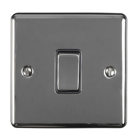 This is an image showing Eurolite Enhance Decorative Intermediate Switch - Black Nickel (With Black Trim) enintbnb available to order from T.H. Wiggans Ironmongery in Kendal, quick delivery and discounted prices.