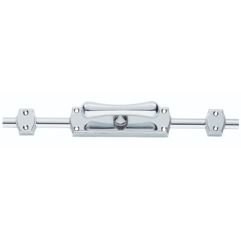 This is an image of a Carlisle Brass - Espagnolette Bolt Tee Knob Set - Polished Chrome that is availble to order from T.H Wiggans Architectural Ironmongery in Kendal in Kendal.
