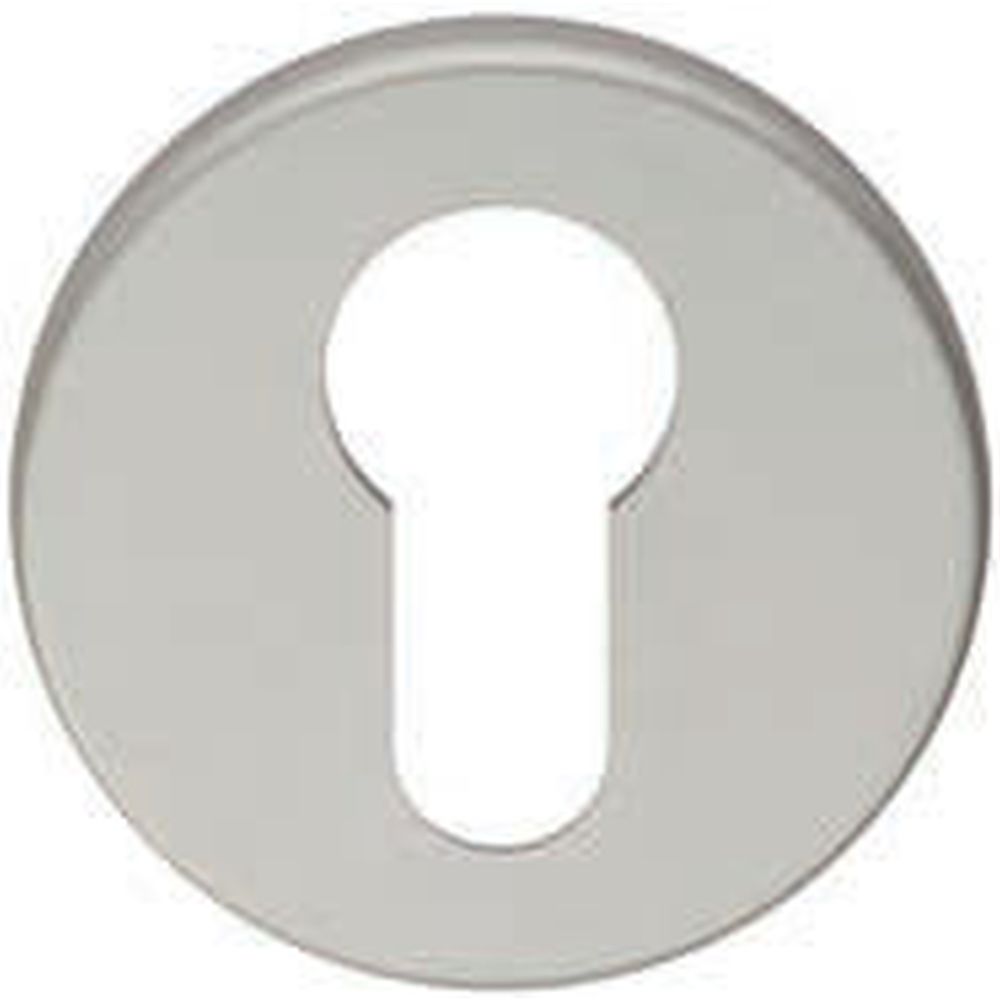 This is an image of Eurospec - Euro Profile Escutcheon - Satin Anodised Aluminium available to order from T.H Wiggans Architectural Ironmongery in Kendal, quick delivery and discounted prices.