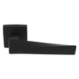 This is an image of a Carlisle Brass - Bordo Lever On Concealed Fix Push-On Square Rose - Matt Black eul140mb that is availble to order from T.H Wiggans Ironmongery in Kendal.