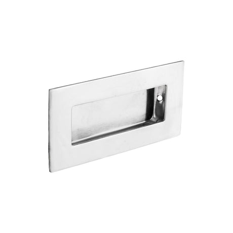 This is an image of a Eurospec - Flush Pull - Bright Stainless Steel that is availble to order from T.H Wiggans Architectural Ironmongery in Kendal in Kendal.