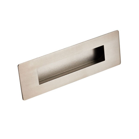 This is an image of a Eurospec - Steelworx Rectangular Flush Pull - Satin Stainless Steel that is availble to order from T.H Wiggans Architectural Ironmongery in Kendal in Kendal.
