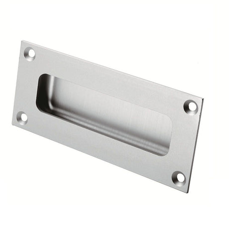 This is an image of Eurospec - Aluminium Rectangular Flush Pull - Satin Anodised Aluminium available to order from T.H Wiggans Architectural Ironmongery in Kendal, quick delivery and discounted prices.