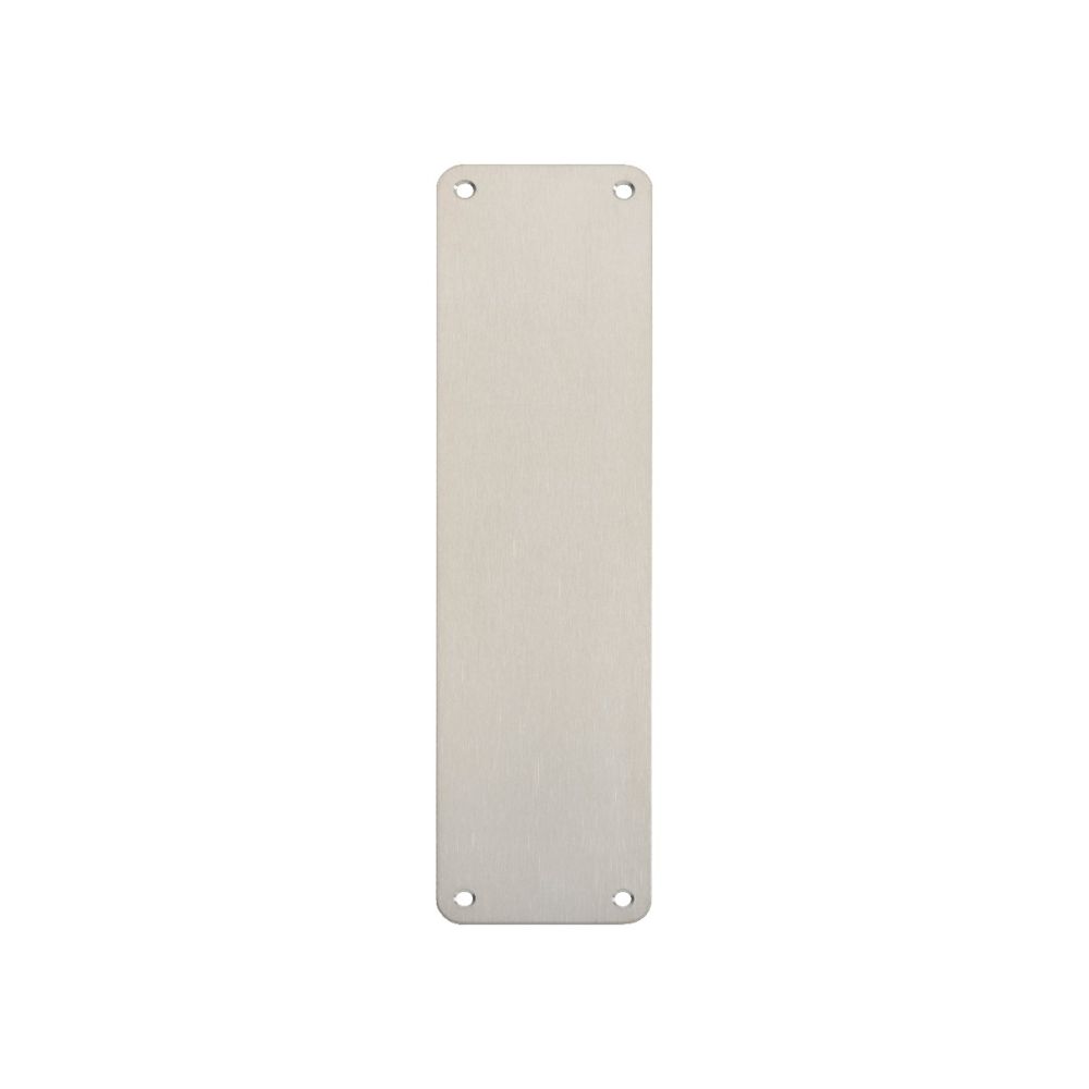 This is an image of Eurospec - Finger Plate Plain 300 x 75mm - SSS available to order from T.H Wiggans Architectural Ironmongery in Kendal, quick delivery and discounted prices.