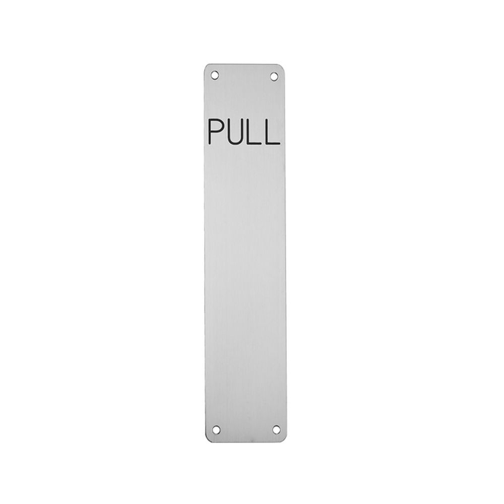 This is an image of Eurospec - Finger Plate Pull 300 x 75mm - SSS available to order from T.H Wiggans Architectural Ironmongery in Kendal, quick delivery and discounted prices.