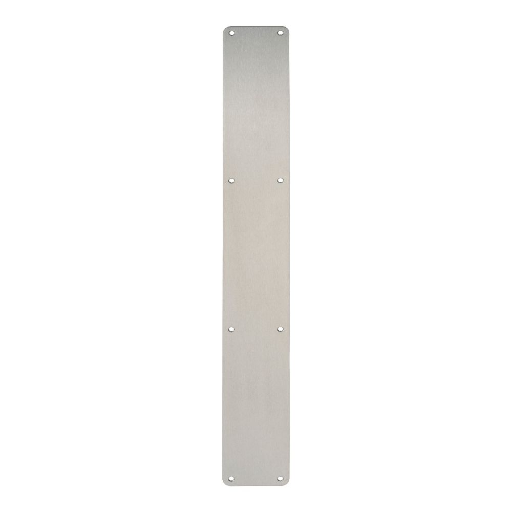 This is an image of Eurospec - Finger Plate Plain 650 x 75mm - SSS available to order from T.H Wiggans Architectural Ironmongery in Kendal, quick delivery and discounted prices.