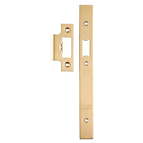 This is an image of a Eurospec - Din Latch Forend & Strike Pack that is availble to order from T.H Wiggans Architectural Ironmongery in Kendal.