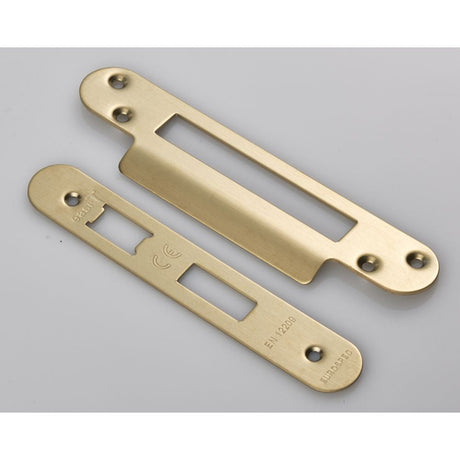 This is an image of a Eurospec - Forend Strike & Fixing Pack to suit Architectural Sashlocks (BAS/ESS/ that is availble to order from T.H Wiggans Architectural Ironmongery in Kendal.