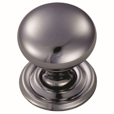 This is an image of a FTD - Hollow Victorian Knob 32mm - Polished Chrome that is availble to order from T.H Wiggans Architectural Ironmongery in Kendal in Kendal.
