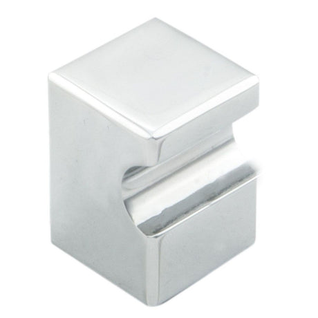 This is an image of a FTD - Square Knob 18mm - Polished Chrome that is availble to order from T.H Wiggans Architectural Ironmongery in Kendal in Kendal.