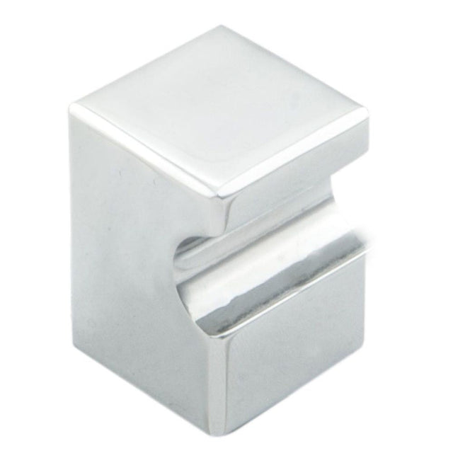 This is an image of a FTD - Square Knob 22mm - Polished Chrome that is availble to order from T.H Wiggans Architectural Ironmongery in Kendal in Kendal.