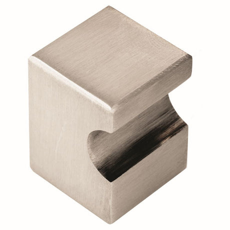 This is an image of a FTD - Square Knob 22mm - Satin Nickel that is availble to order from T.H Wiggans Architectural Ironmongery in Kendal in Kendal.