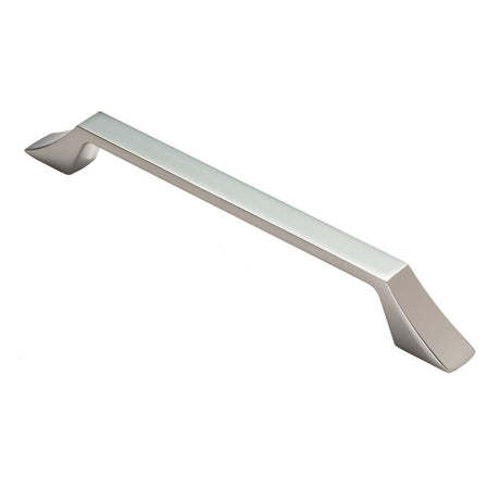 This is an image of a FTD - Halcyon Handle 160mm - Satin Nickel that is availble to order from T.H Wiggans Architectural Ironmongery in Kendal in Kendal.