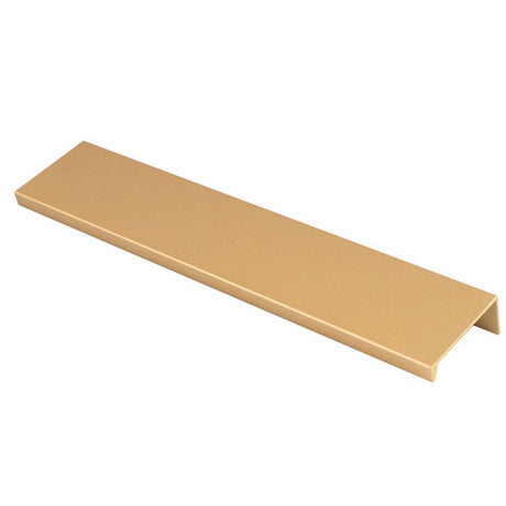 This is an image of a Carlisle Brass - Squared Edge Pull 200mm - Satin Brass that is availble to order from T.H Wiggans Architectural Ironmongery in Kendal in Kendal.