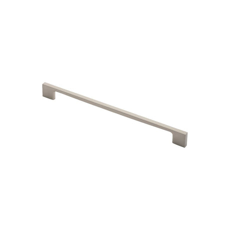 This is an image of a FTD - Slim D Handle 290mm Satin Nickel - Satin Nickel that is availble to order from T.H Wiggans Architectural Ironmongery in Kendal in Kendal.