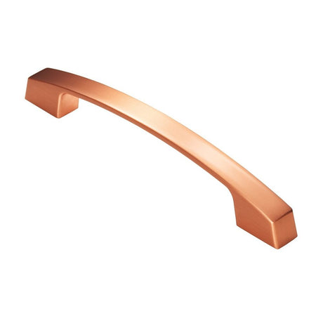 This is an image of a FTD - Bridge Handle 160mm - Satin Copper that is availble to order from T.H Wiggans Architectural Ironmongery in Kendal in Kendal.