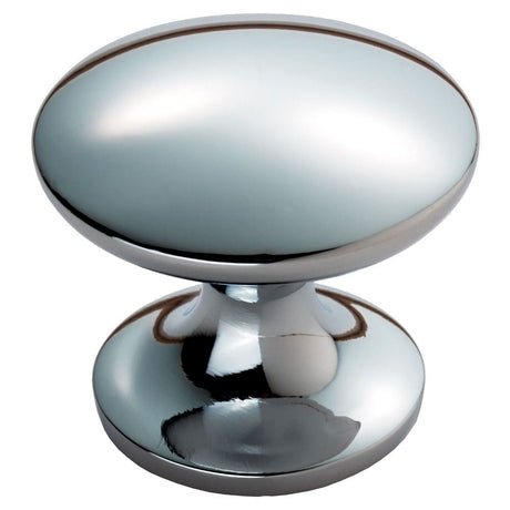 This is an image of a FTD - Silhouette Knob 30mm - Polished Chrome that is availble to order from T.H Wiggans Architectural Ironmongery in Kendal in Kendal.