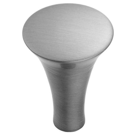 This is an image of a FTD - Trumpet Knob - Satin Nickel that is availble to order from T.H Wiggans Architectural Ironmongery in Kendal in Kendal.