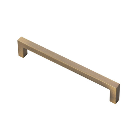 This is an image of a FTD - Block Handle - Antique Brass that is availble to order from T.H Wiggans Architectural Ironmongery in Kendal in Kendal.