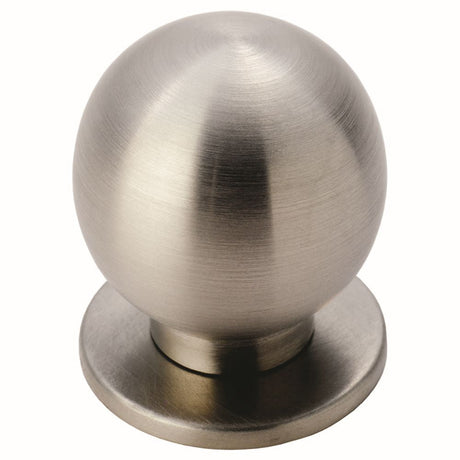 This is an image of a FTD - Stainless Steel Spherical Knob 25mm - Stainless Steel that is availble to order from T.H Wiggans Architectural Ironmongery in Kendal in Kendal.