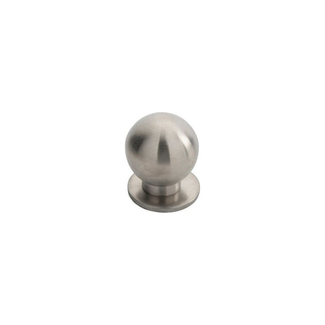 This is an image of a FTD - Stainless Steel Spherical Knob 30mm - Stainless Steel that is availble to order from T.H Wiggans Architectural Ironmongery in Kendal in Kendal.