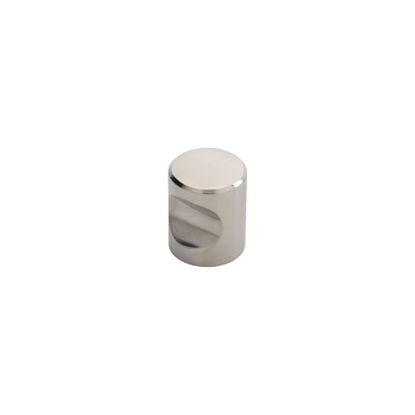 This is an image of a FTD - Stainless Steel Cylindrical Knob 25mm - Polished Stainless Steel that is availble to order from T.H Wiggans Architectural Ironmongery in Kendal in Kendal.