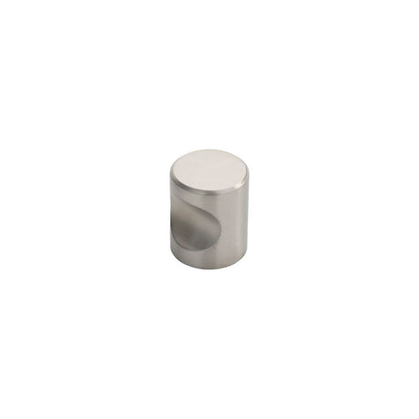 This is an image of a FTD - Stainless Steel Cylindrical Knob 25mm - Stainless Steel that is availble to order from T.H Wiggans Architectural Ironmongery in Kendal in Kendal.