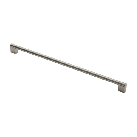 This is an image of a FTD - Bar Handle 448mm - Satin Nickel/Stainless Steel that is availble to order from T.H Wiggans Architectural Ironmongery in Kendal in Kendal.