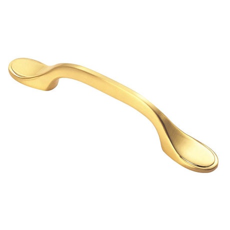This is an image of a FTD - Shaker Style Handle 76mm - Satin Brass that is availble to order from T.H Wiggans Architectural Ironmongery in Kendal in Kendal.