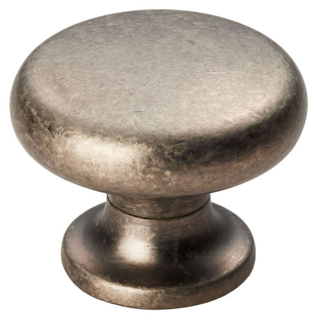 This is an image of a FTD - Temperance Knob 35mm - Pewter Effect that is availble to order from T.H Wiggans Architectural Ironmongery in Kendal in Kendal.