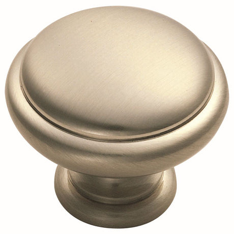 This is an image of a FTD - Shaker Style Knob 35mm - Satin Nickel that is availble to order from T.H Wiggans Architectural Ironmongery in Kendal in Kendal.