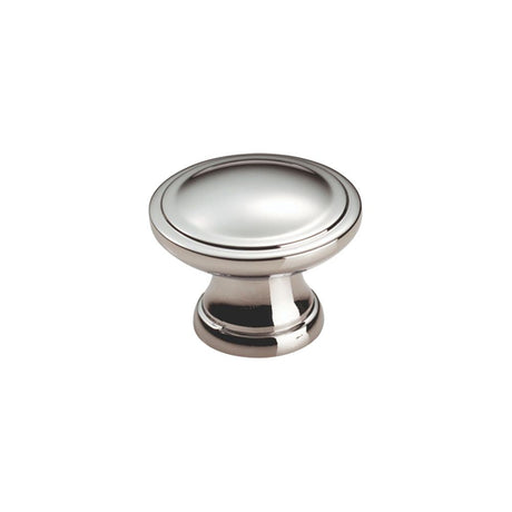 This is an image of a FTD - Shaker Style Knob 29mm - Polished Chrome that is availble to order from T.H Wiggans Architectural Ironmongery in Kendal in Kendal.