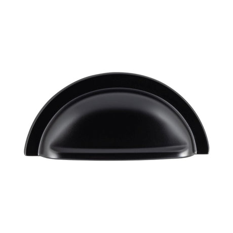 This is an image of a FTD - Oxford Cup Pull 76mm - Matt Black that is availble to order from T.H Wiggans Architectural Ironmongery in Kendal in Kendal.