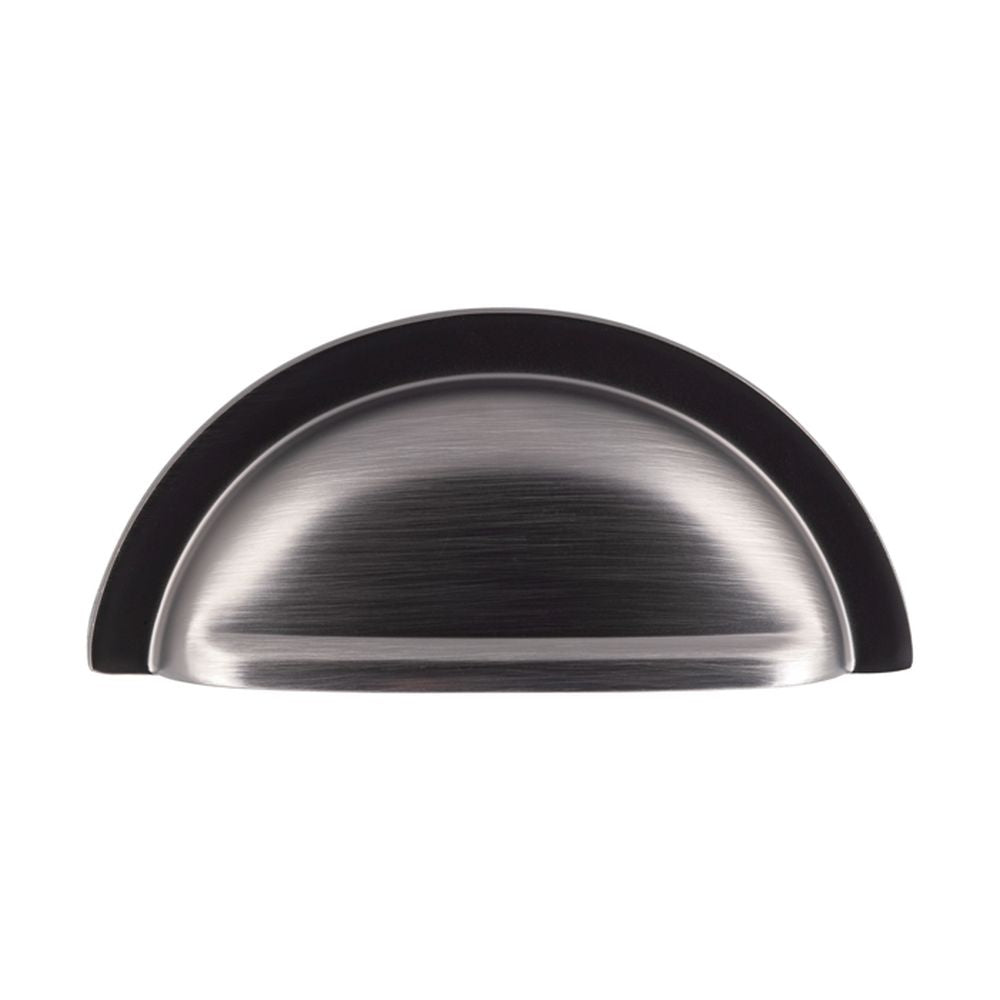 This is an image of a FTD - Oxford Cup Pull 76mm - Gun Metal that is availble to order from T.H Wiggans Architectural Ironmongery in Kendal in Kendal.